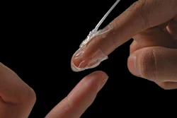 The skin's system of soft sensors and actuators enable the artificial skin to conform to the exact shape of a wearer's wrist.