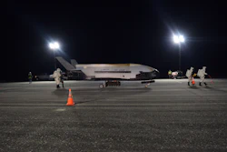 The Air Force’s X-37B Orbital Test Vehicle Mission 5 successfully landed at NASA’s Kennedy Space Center Shuttle Landing Facility, Oct. 27, 2019.