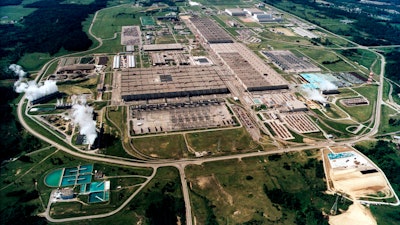 This undated file photo shows the large uranium plant in Piketon, Ohio.