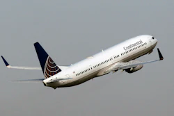 In this Thursday, Jan. 20, 2011 file photo, A Continental Airlines Boeing 737-NG takes off in Tampa, Fla.