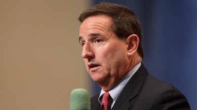 In this June 30, 2011, file photo, Oracle president Mark Hurd at an Oracle event in Redwood City, Calif.