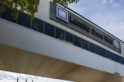 This Sept. 15, 2019, file photo shows the General Motors Lansing Grand River assembly plant in Lansing, Mich.
