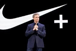 In this March 16, 2016, file photo, Nike CEO Mark Parker speaks during a news conference in New York.