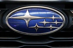 In this Feb. 14, 2019, file photo, the Subaru logo on the front of a 2019 Impreza sedan at the Pittsburgh International Auto Show.