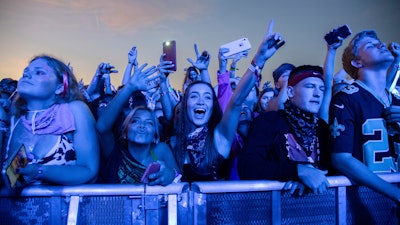 Crowd at the Voodoo Music Experience, City Park, New Orleans, Oct. 27, 2019.