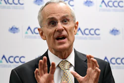 Australian Competition and Consumer Commission Chairman Rod Sims during a media conference in Sydney, Oct. 29, 2019.
