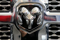 This Feb. 11, 2016, file photo shows the grill of a Ram 3500 Heavy Duty Turbo Diesel truck at the Pittsburgh International Auto Show.