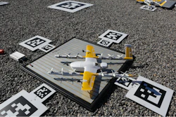 Package carrying drones are dispatched from a launch site the company calls the 'Nest' in Christiansburg Va., Friday, Oct. 18 2019.