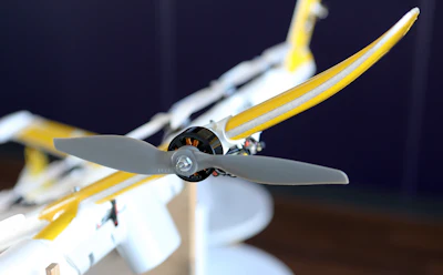 Wing's drones have specially designed propellers to minimize noise in Christiansburg Va., Friday, Oct. 18 2019.