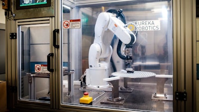 NTU spinoff company Eureka Robotics developed Archimedes, which has the precision and dexterity of a human hand.