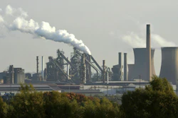 This Oct. 20, 2015, file photo shows the Scunthorpe steel plant in Scunthorpe, England.