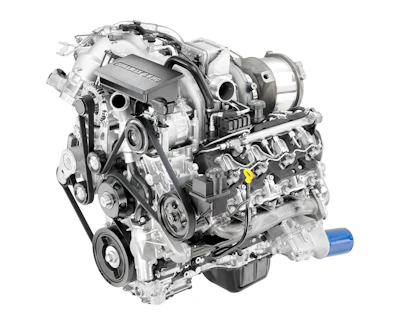 The 2017 Duramax 6.6L V-8 Turbo Diesel (L5P) for Chevrolet Silverado HD and GMC Sierra HD.