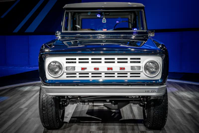 The restored 1968 Bronco will be on display at the 2019 SEMA show.