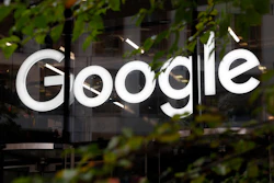 This Nov. 1, 2018, file photo, shows the Google logo at their offices in Granary Square, London.