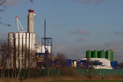This Jan. 13, 2014, file photo shows an exploratory drill site at Barton Moss in Manchester.