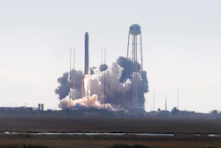 Spectators watch as Northrop Grumman's Antares rocket lifts off the launch pad at NASA Wallops Flight facility in Wallops Island, Va., Saturday, Nov. 2, 2019. The rocket is carrying a Cygnus spacecraft carrying supplies to the International Space Station.