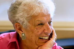 This Sept. 2004 file photo shows Gert Boyle at the Columbia Sportswear Co. headquarters in Beaverton, Ore.