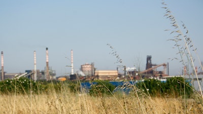 This Aug. 17, 2012, file photo shows a steel plant in Taranto, Italy.