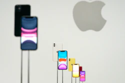 This Sept. 10, 2019, file photo shows the new Apple iPhone 11 on display during an event to announce new products in Cupertino, Calif.