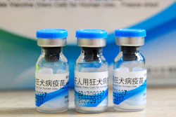 In this July 24, 2018, file photo, bottles of rabies vaccines made by Liaoning Chengda are seen at a Chinese Center for Disease Control and Prevention station in Jiujiang.