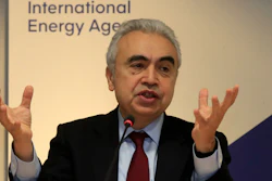 Executive Director of the International Energy Agency Fatih Birol speaks Nov. 13, 2019, in Paris.