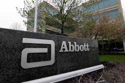 This April 28, 2016, file photo shows a sign at an Abbott Laboratories campus facility in Lake Forest, Ill.