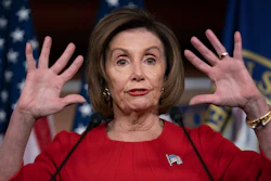 Speaker of the House Nancy Pelosi, D-Calif., talks to reporters on Capitol Hill, Nov. 14, 2019.