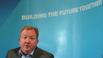 Stan Deal, president and CEO of Boeing Commercial Airplanes, at a press conference before the Dubai Airshow, Nov. 16, 2019.