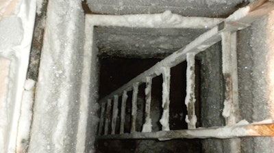 This Jan. 5, 2010, photo provided by the Alaska Native Tribal Health Consortium in Utqiagvik, Alaska, shows a functioning ice cellar, a type of underground food cache dug into the permafrost to provide natural refrigeration used for generations in far-north communities. Naturally cooled underground ice cellars, used in Alaska Native communities for generations, are becoming increasingly unreliable as a warming climate and other factors touch multiple facets of life in the far north.