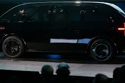 Canoo, the Los Angeles-based company building electric vehicles (EV) for subscription only, unveils its first van model called Canoo, at AutoMobility LA auto show in Los Angeles, Tuesday, Nov. 19, 2019.