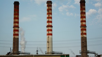 Italy's largest steel plant in Taranto, Aug. 17, 2012.