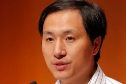 In this Nov. 28, 2018, file photo, He Jiankui, a Chinese researcher, speaks during the Human Genome Editing Conference in Hong Kong.