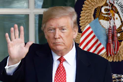 President Donald Trump in the Rose Garden of the White House, Nov. 26, 2019, in Washington.
