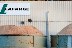 In this Nov.14, 2017, file photo, a site of cement maker Lafarge in Paris.
