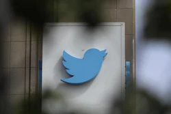 This July 9, 2019, file photo shows a sign outside of the Twitter office building in San Francisco.