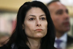 In this March 18, 2019, file photo, Michigan Attorney General Dana Nessel is seen in Clawson, Mich. Nessel plans a crackdown on illegal robocalls. On Friday, Nov. 15, 2019, she announced a dozen initiatives aimed at putting a halt to the calls, many of which she says are scams.