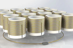 An array of metallic helical sensors boosts low-energy emissions from the body of patients undergoing an MRI.