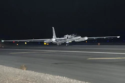 NASA's ER-2 taking off with the air-LUSI moonlight collection equipment on board.