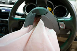 Deployed Takata air bag.