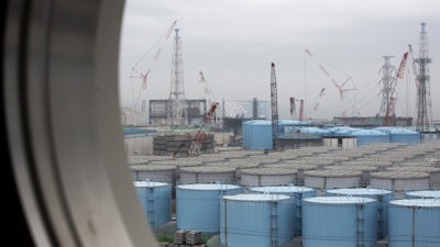 Storage tanks for contaminated water at the tsunami-crippled Fukushima Dai-ichi nuclear power plant, Okuma town, Japan, Feb. 23, 2017.