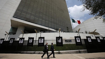 The Senate building in Mexico City, 2018.