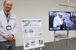 Nissan engineer Makoto Yamada talks to reporters during a press conference at the company's headquarters, Nov. 28, 2019, in Yokohama, Japan.