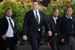 Tesla CEO Elon Musk arrives at U.S. District Court, Dec. 4, 2019, in Los Angeles.