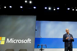 In this Nov. 28, 2018, file photo, Microsoft CEO Satya Nadella speaks during the annual Microsoft Corp. shareholders meeting in Bellevue, Wash.