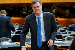 Dennis Shea, U.S. Ambassador to the WTO, arrives for the opening of the General Council at its headquarters in Geneva, Dec. 9, 2019.