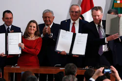 Signing ceremony for an update to the North American Free Trade Agreement, Mexico City, Dec. 10. 2019.