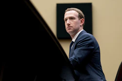 In this April 11, 2018, photo, Facebook CEO Mark Zuckerberg listens to a question as he testifies before a House Energy and Commerce hearing on Capitol Hill.