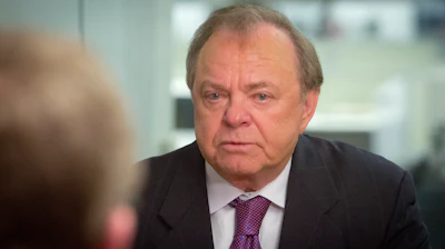 Continental Resources CEO Harold Hamm during an interview in New York, Jan. 13, 2016.