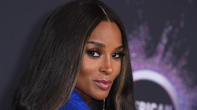 In this Nov. 24, 2019, file photo, Ciara arrives at the American Music Awards at the Microsoft Theater in Los Angeles.