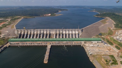 The Belo Monte hydroelectric dam on the Xingu River in Altamira, Brazil, Sept. 6, 2019.